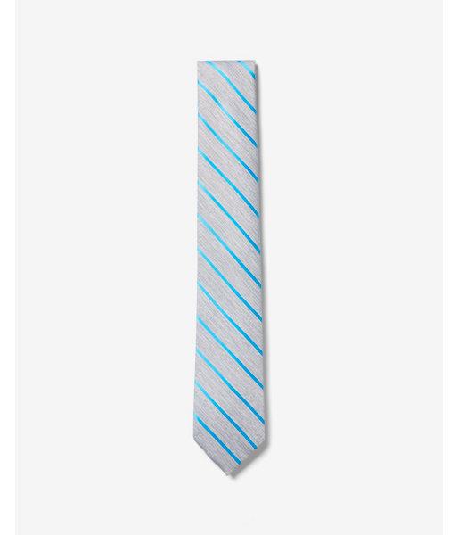 Express Mens Narrow Stripe Print Tie