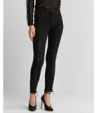 Express Womens High Waisted Black Lace-up Stretch Ankle