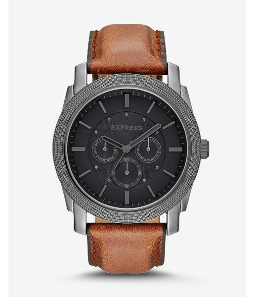 Express Rivington Multi-function Watch - Brown