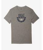Express Heathered Great Minds Drink Alike Crew Neck Graphic Tee