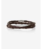 Express Braided Leather Wrap Bracelet