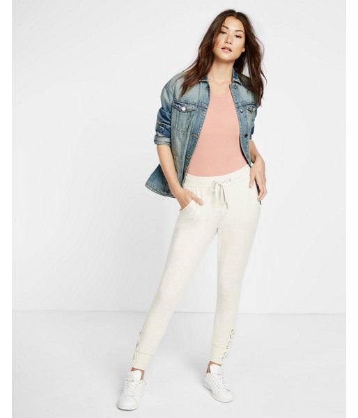 Express Womens Lace-up Jogger Pant