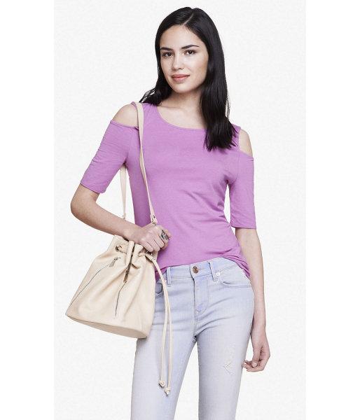 Express Women's Tees Cold Shoulder Fitted Tee