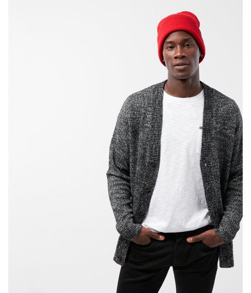 Express Mens Oversized V-neck Cardigan