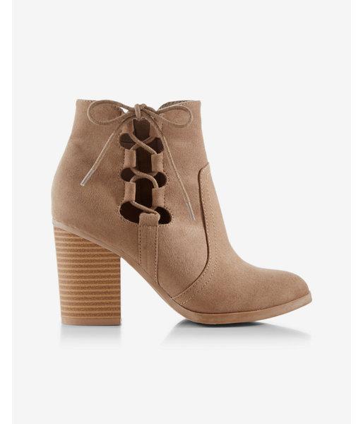 Express Womens Side-tie Western Bootie