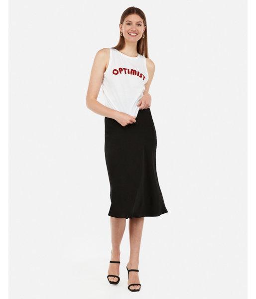 Express Womens Optimist Graphic Crew Neck Tank