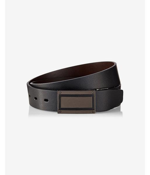 Express Mens Square Inlay Plaque Belt