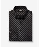 Express Mens Express Mens Slim Small Burst Wrinkle-resistant Performance Dress