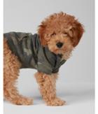 Express Womens Vintage Fleece Camo Dog Hoodie