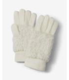 Express Womens Ivory Popcorn Knit Gloves