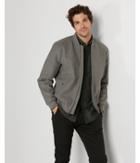 Express Mens Recycled Wool Bomber Jacket