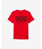 Express Mens Red Exp Stripe Graphic T-shirt