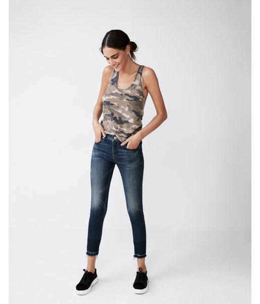 Express Womens Burnout Camo Tank