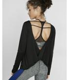 Express Womens Exp Core One Shoulder Open Back Twisted Tee