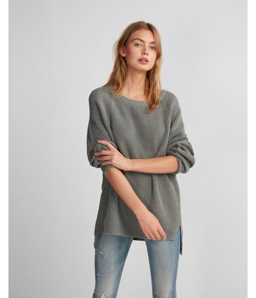 Express Womens Oversized Crew Neck Tunic