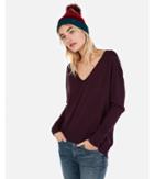 Express Womens Solid Slouch Back Tunic