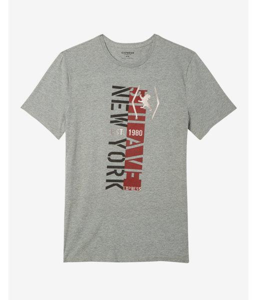 Split Express Logo Crew Neck Graphic Tee