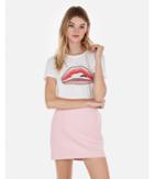 Express Womens Express One Eleven Lips Graphic Easy Tee