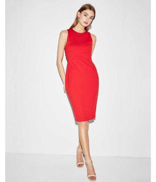 Express Womens Seamed Sleeveless  Dress