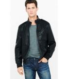 Express Men's Leather Jackets (minus The) Leather Military Jacket