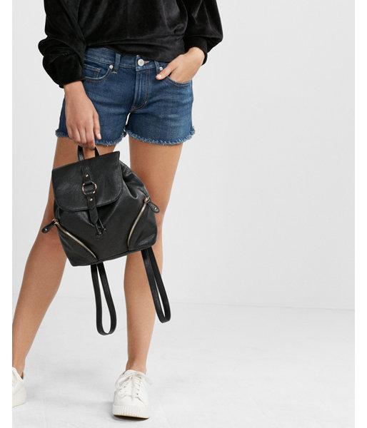Express Low Rise Relaxed Denim Cutoff