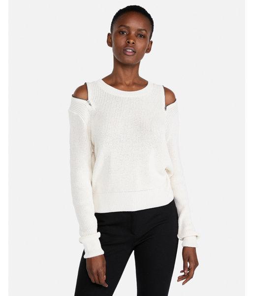 Express Womens Zip Shoulder Pullover