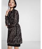 Express Womens Floral Lace Trench Coat