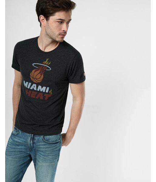 Express Mens Homage Miami Heat Crew Neck Tee