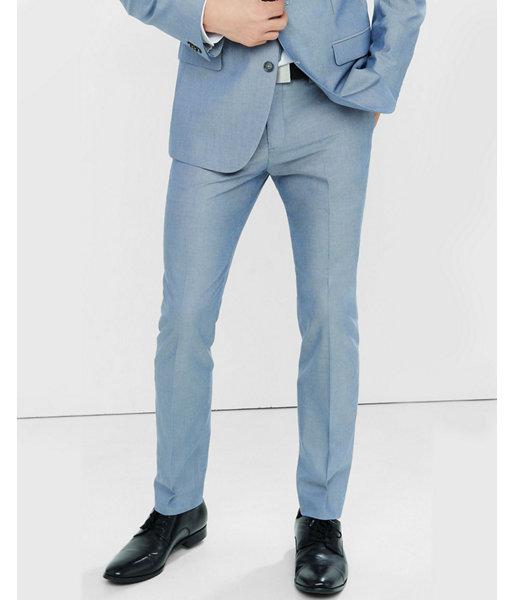 Express Mens Blue Oxford Cloth Innovator