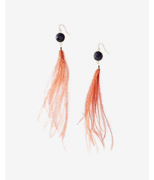Express Feather Drop Earrings