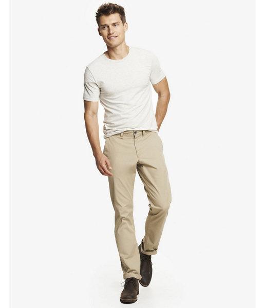 Express Mens Khaki Finn Slim Chino Pant