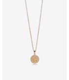 Express Womens Pave L Initial Round Pendant Necklace