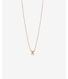 Express Womens Gold Mini K Initial Necklace