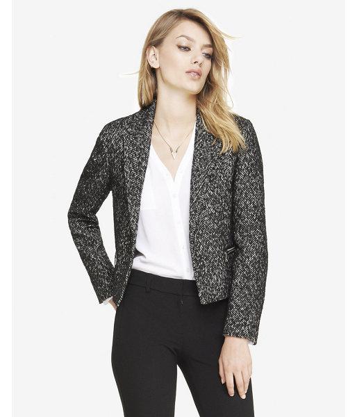Express Womens Herringbone Zip Pocket Jacket