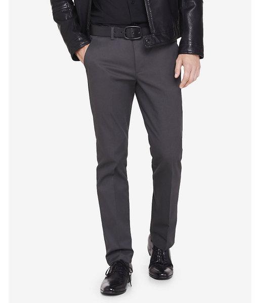 Express Skinny Innovator Gray Cotton Dress Pant