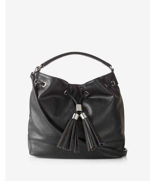Express Womens Top Handle Bucket Bag