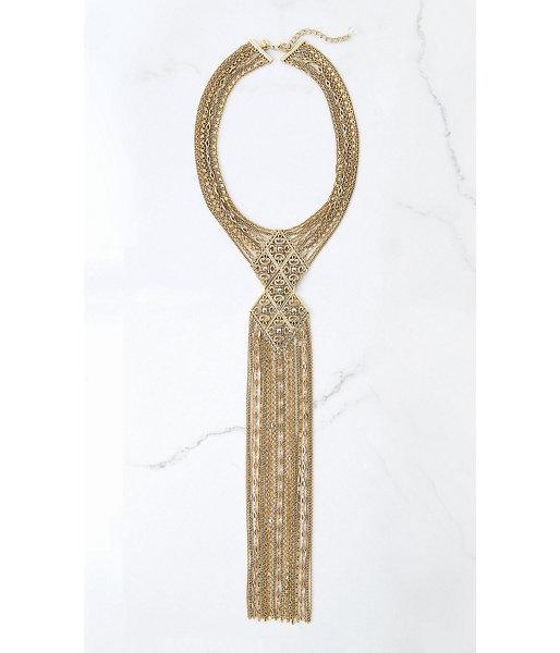 Express Women's Jewelry Capwell Golden Evening Necklace