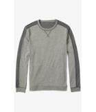 Express Men's Sweatshirts Marled Tonal Stripe Gray