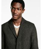 Express Mens Wool-blend Tweed Topcoat