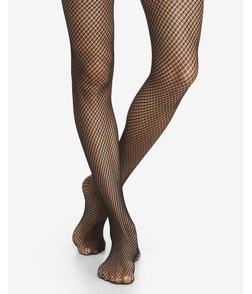 Express Womens Double Fishnet Sheer Full Tights