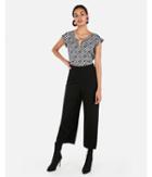 Express Womens Plaid Strappy Cross Front Gramercy Tee