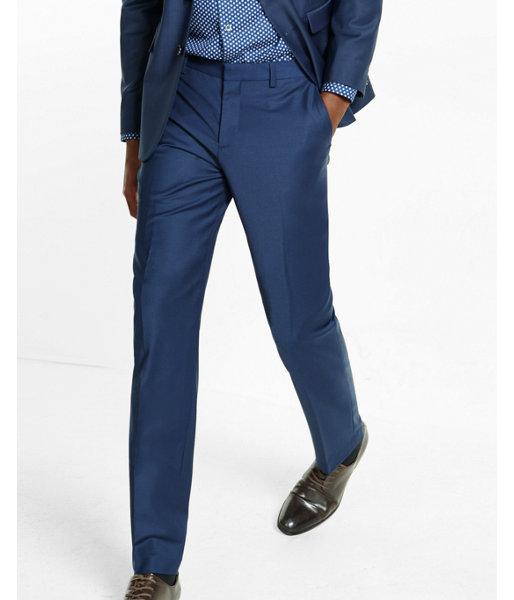 Express Slim Photographer Navy Performance Stretch Wool Blend
