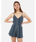 Express Womens Stitched V-neck Romper