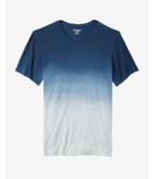 Express Striped Ombre V-neck Tee