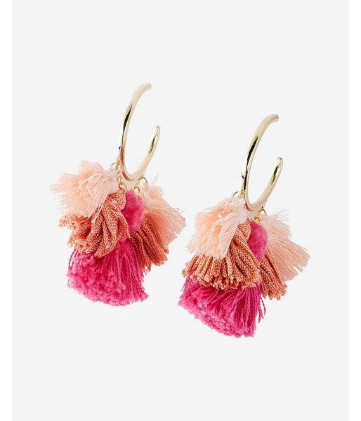 Express Womens Tassel Chandelier Earrings