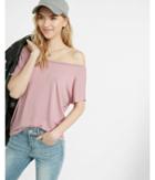 Express One Eleven Off-the-shoulder Tee