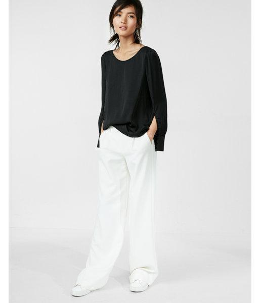 Express Puff Sleeve Button Cuff Blouse