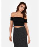 Express Womens Express Womens Express One Eleven Off The Shoulder Smocked Crop Tube Top