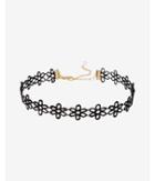 Express Womens Floral Lace Choker Necklace