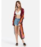 Express Womens Floral Border Cover-up